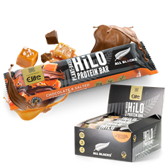 All Blacks Plant-Based HiLo Protein Bar - Chocolate & Salted Caramel