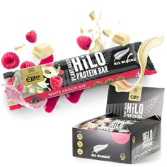 All Blacks Plant-Based HiLo Protein Bar - White Chocolate Raspberry