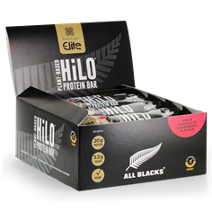 All Blacks Plant-Based HiLo Protein Bar - White Chocolate Raspberry